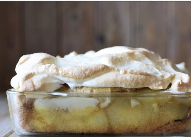 Pancakes with Apples, Baked under Meringue step 22