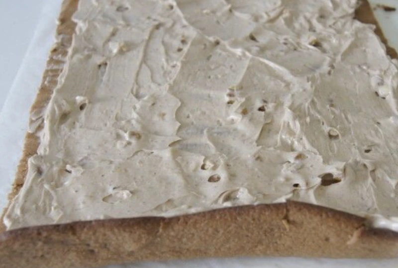 Chocolate Roll with Chocolate Christmas Trees step 3