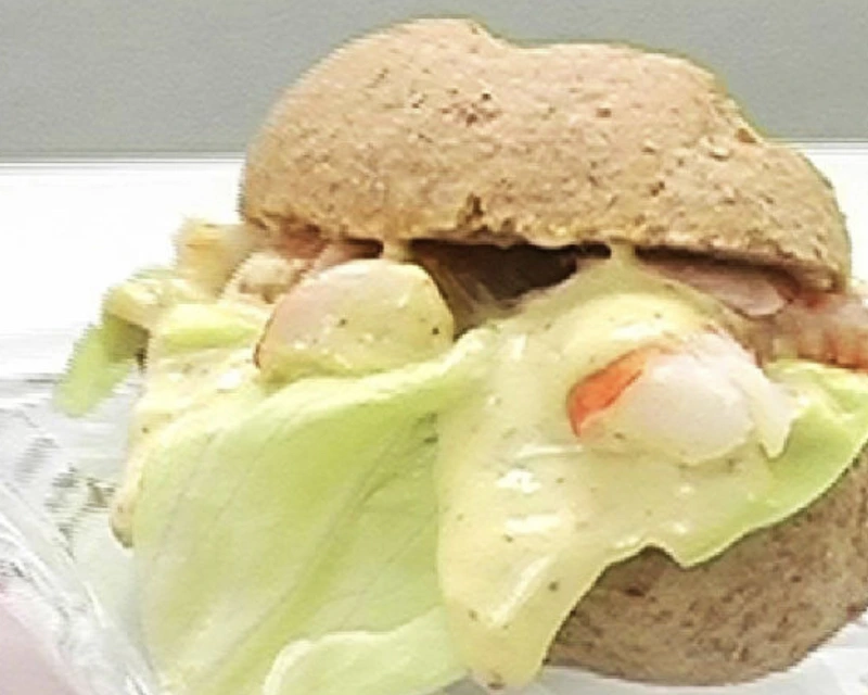 Radish and Shrimp Sandwich