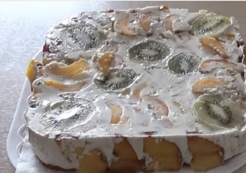 Fruit Jelly Cake step 14