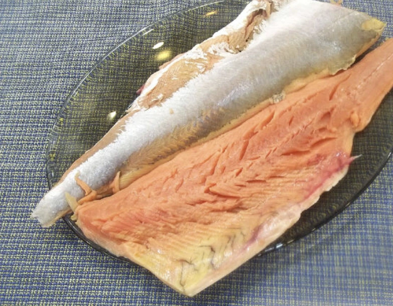 Lightly Salted Pink Salmon step 1