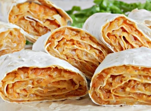 Lavash Roll with Cabbage and Cheese (in the Oven) step 12