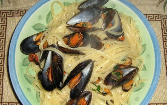 Pasta Linguine with Mussels