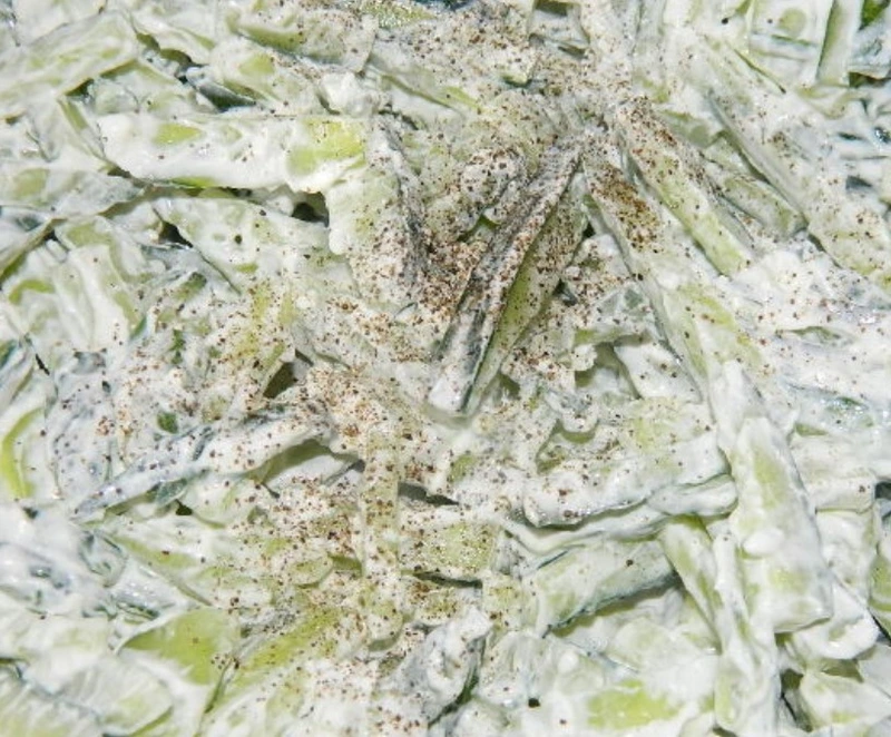Cucumber Salad with Feta Cheese step 5