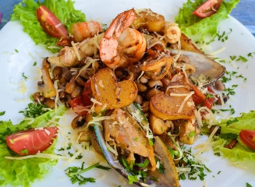 Tasty Stew with Seafood