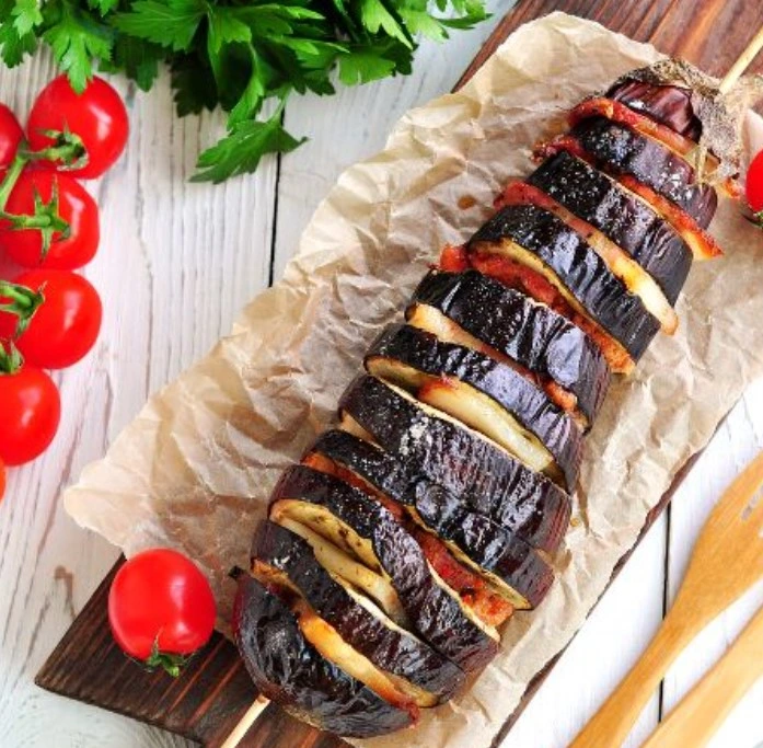 Eggplant Baked with Bacon