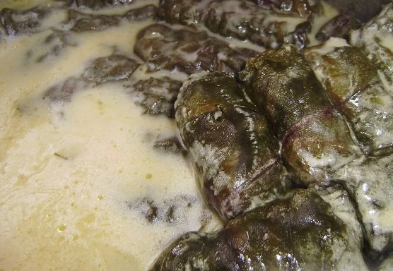 Dolma in Beet Leaves