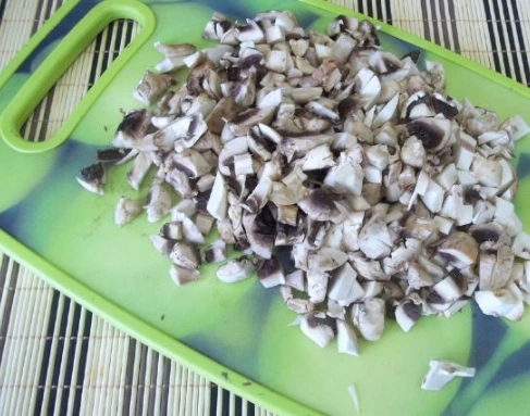 Lavash Roll with Mushrooms and Cheese step 2