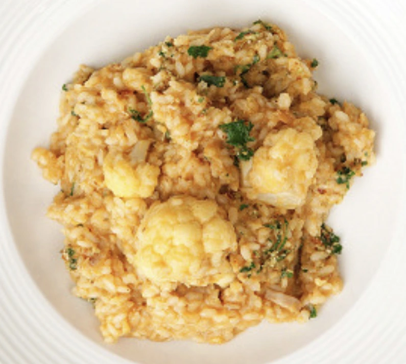Rice with Cod and Cauliflower