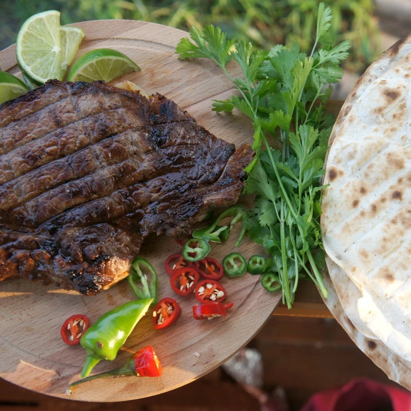Fajitas with Beef Steak