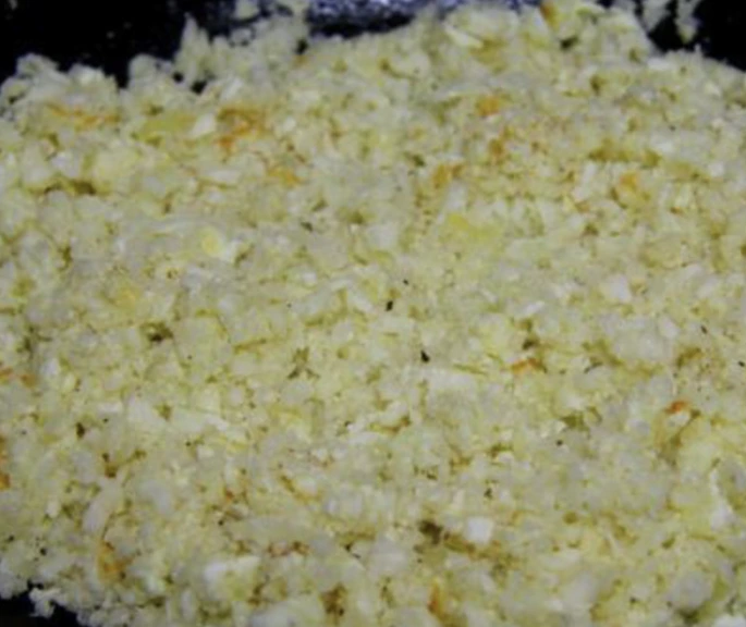 “Rice” from Cauliflower step 4