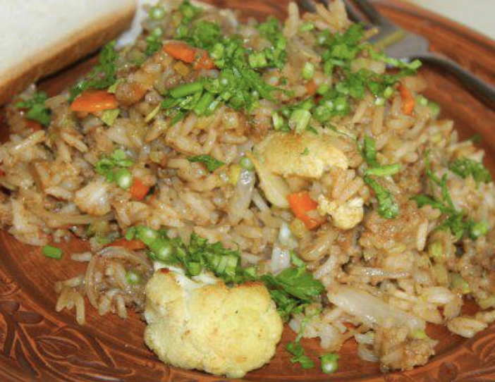 Rice with Cauliflower and Minced Meat