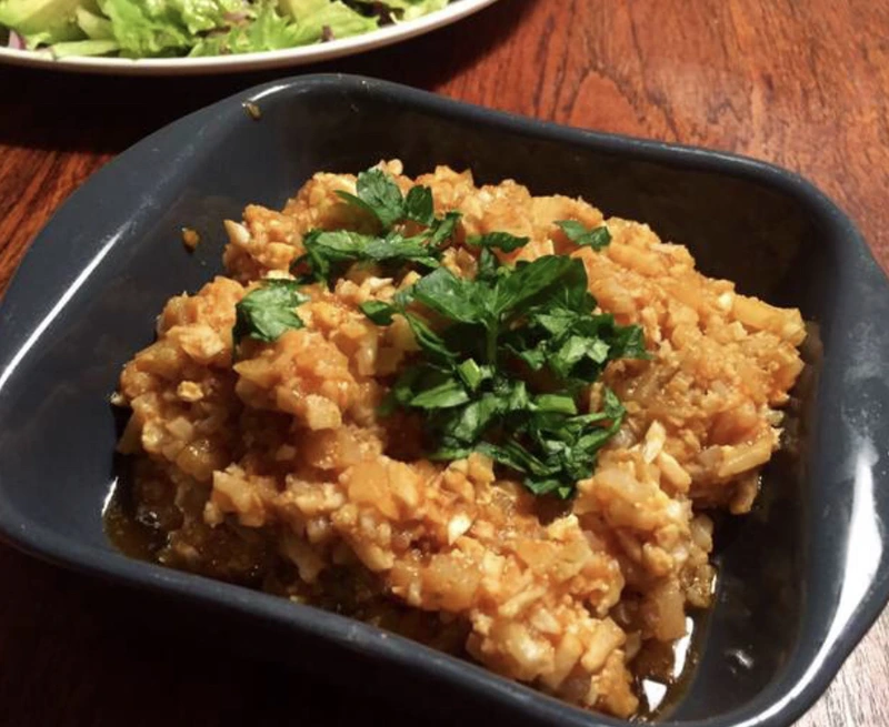 “Rice” from Cauliflower in Spanish