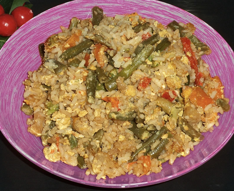 Rice with Vegetables in a Pan: a Bright, Healthy and Tasty Side Dish