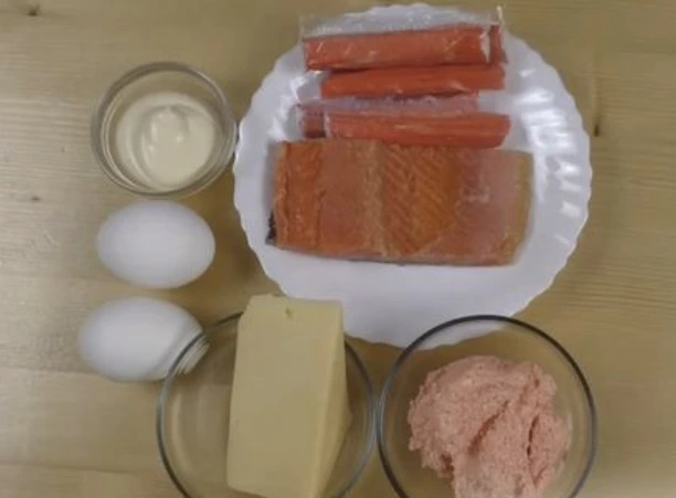 Snack Sponge Cake with Fish Filling step 9
