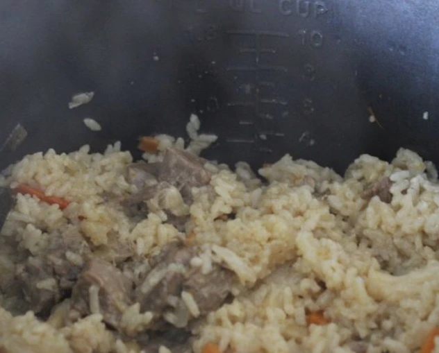 Rice with Meat and Cauliflower (in a Slow Cooker) step 8