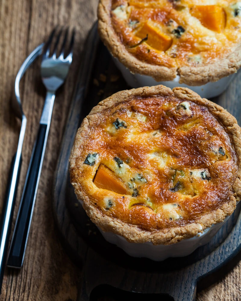 Quiche with Pumpkin and Gorgonzola step 7