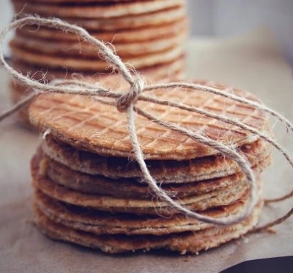 Dutch Waffles with Caramel