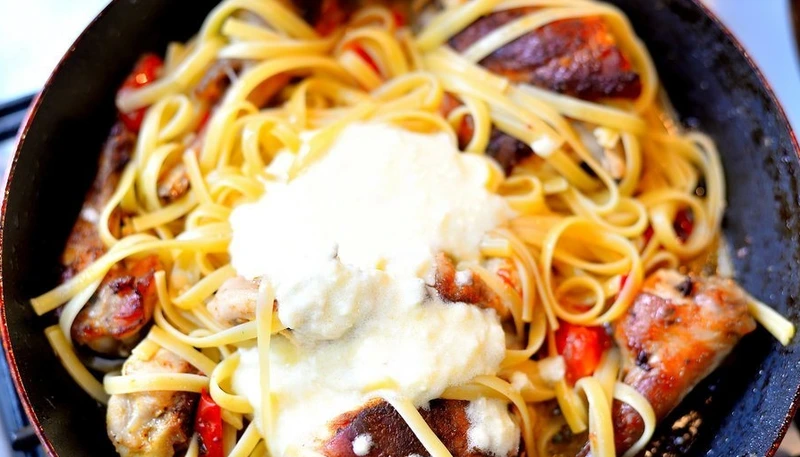 Fettuccine with Rabbit step 5