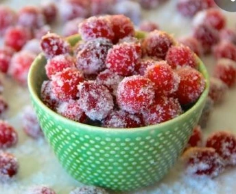 Cranberries in Sugar