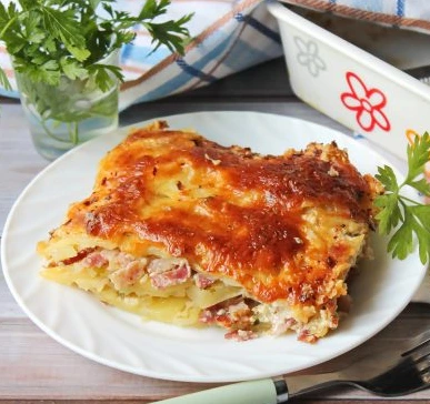 Gratin with Bacon