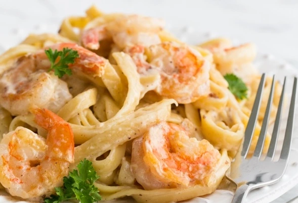 Fettuccine with Seafood step 11