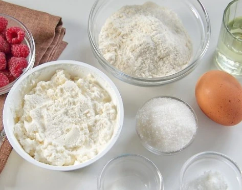 Tortillas with Raspberries and Ricotta step 1