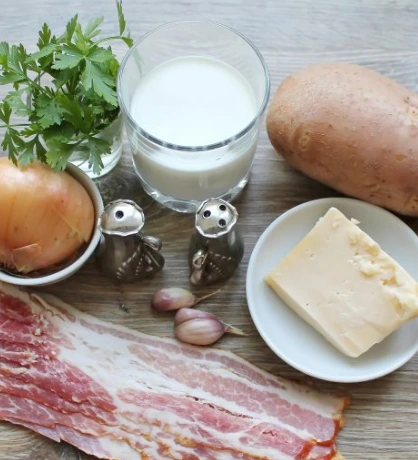 Gratin with Bacon step 1