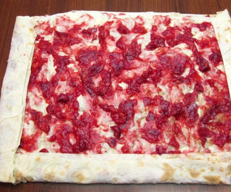 Lavash Roll with Cherries (in the Oven) step 15