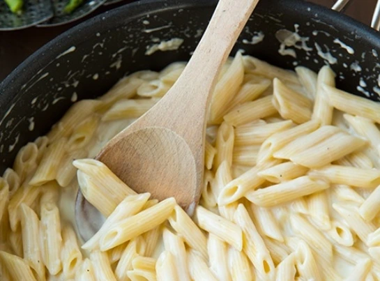 Penne with Chicken and Asparagus step 1