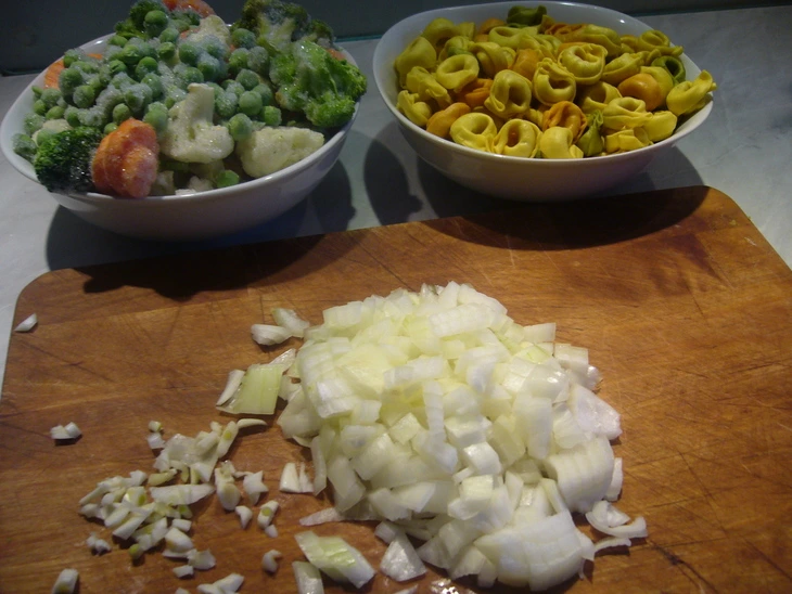 Vegetable Soup with Tortellini (from the “Quick Soups” Series) step 1