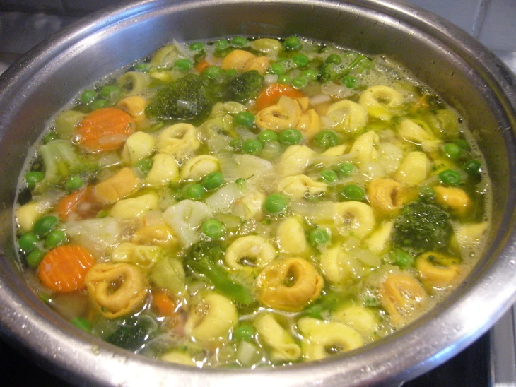 Vegetable Soup with Tortellini (from the “Quick Soups” Series) step 4