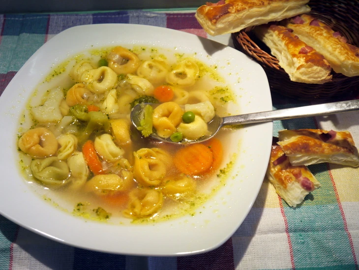 Vegetable Soup with Tortellini (from the “Quick Soups” Series)