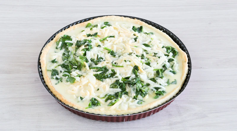 Quiche with Spinach and Cheese step 6
