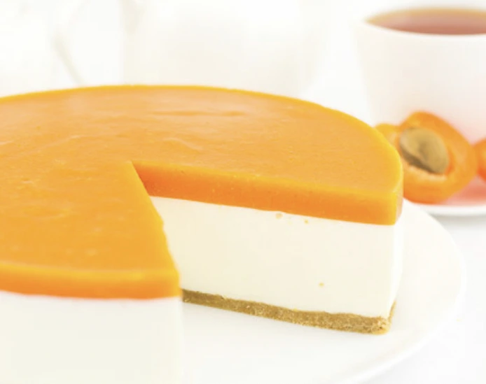 Curd Cheesecake with Apricots (No Baked)