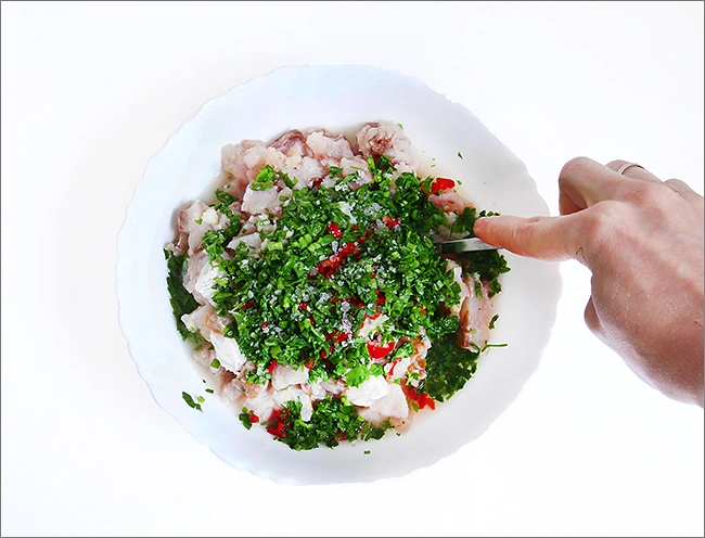 Real Peruvian White Fish Ceviche step 3