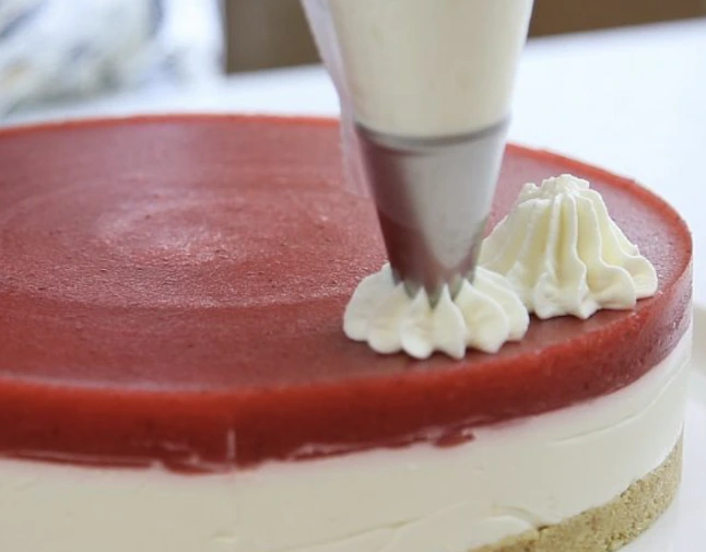 Quick Cheesecake without Baking step 7