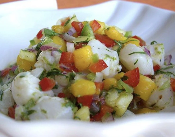 Pineapple Ceviche with Scallop