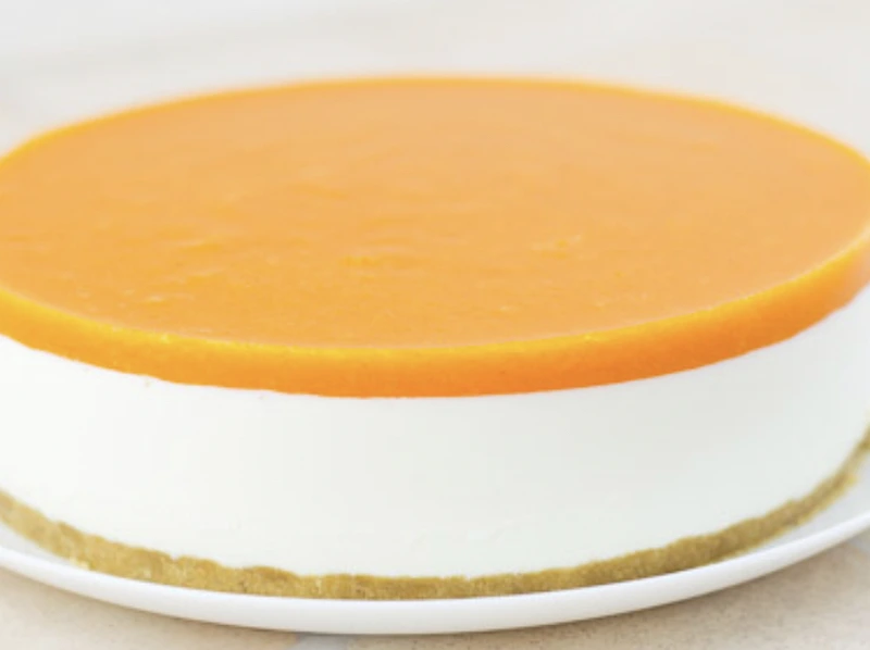 Curd Cheesecake with Apricots (No Baked) step 14