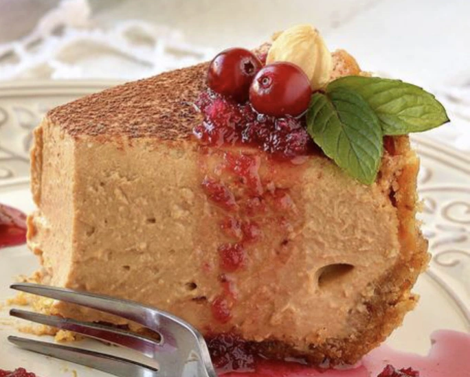 Unbaked Caramel Cheesecake