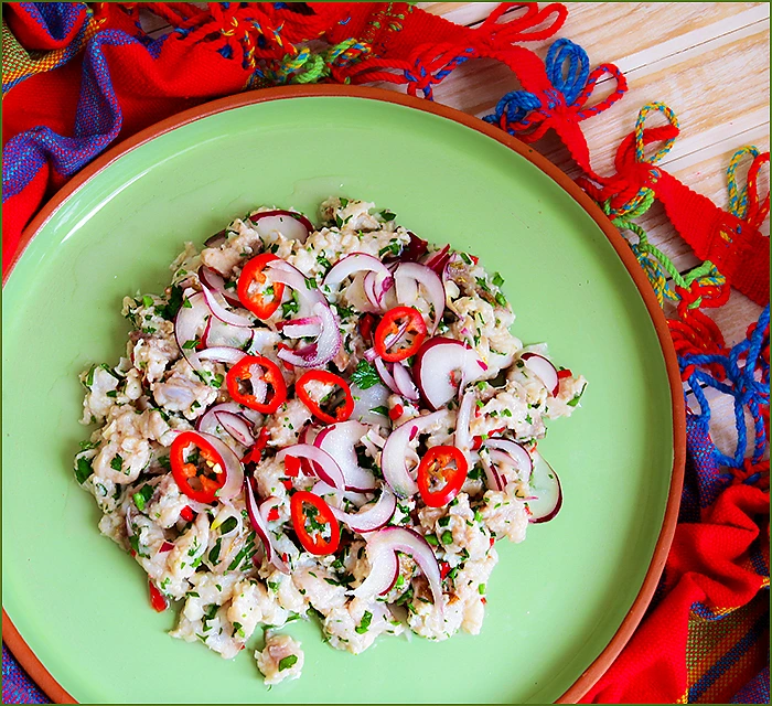 Real Peruvian White Fish Ceviche