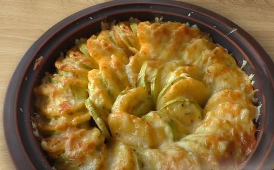 Potato and Zucchini Ratatouille with Cheese