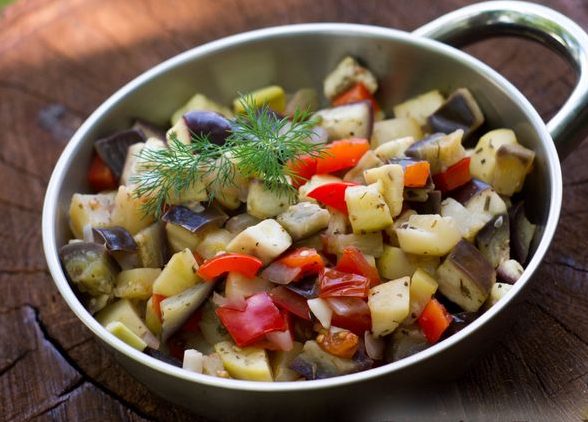 Vegetable Ratatouille in Foil on the Grill