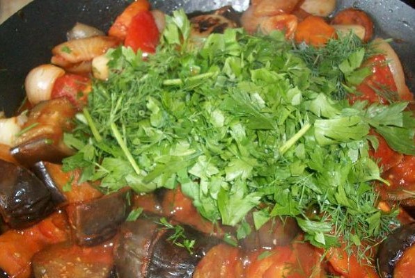 “Ghost Eggplant” (Eggplant Stew with Other Vegetables) step 15