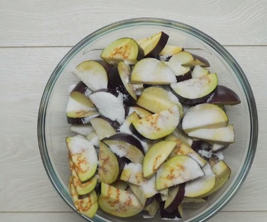 Eggplant Saute step 1