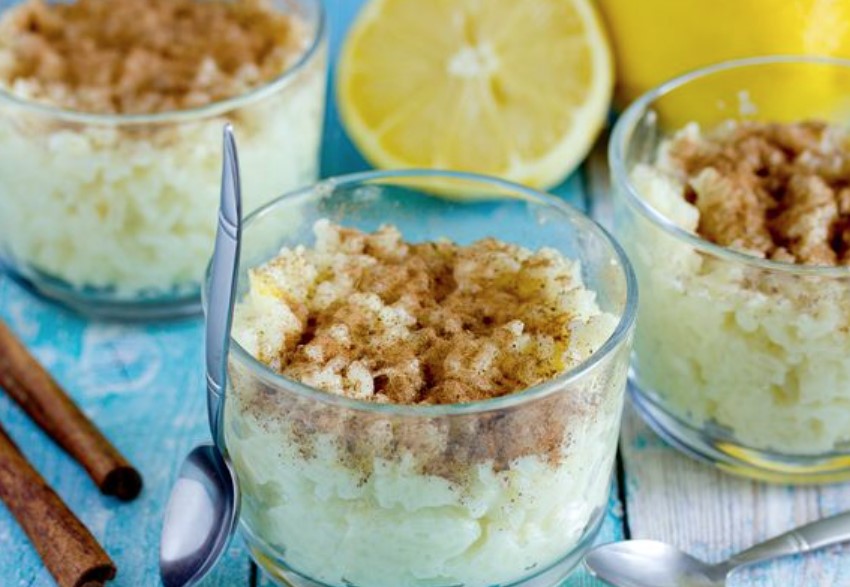 Arrosh Dose (Rice Pudding with Lemon and Cinnamon)