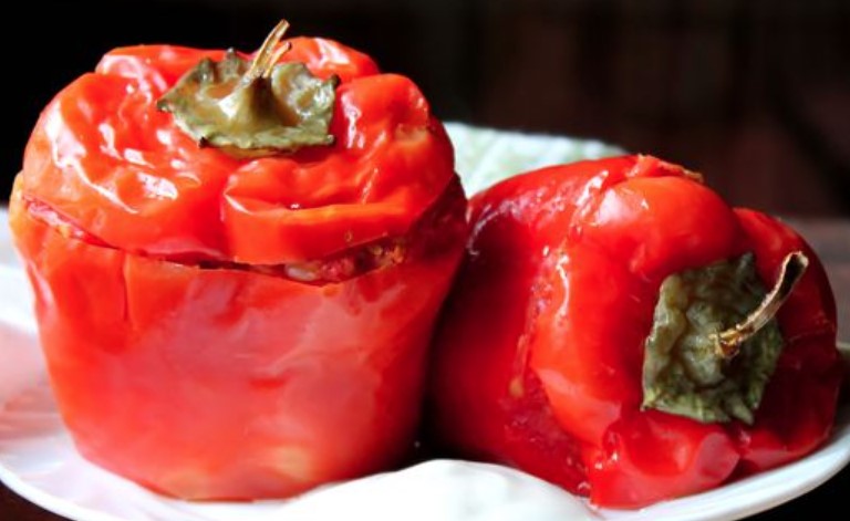 Baked Bell Pepper Stuffed with Buckwheat and Cheese step 14