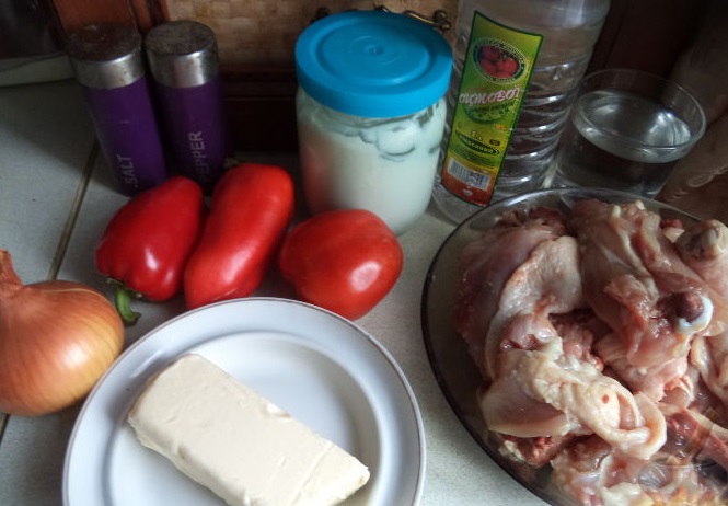 Chakhokhbili (Caucasian Chicken or Duck Dish)