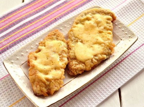 Chicken Fillet Schnitzel with Cheese