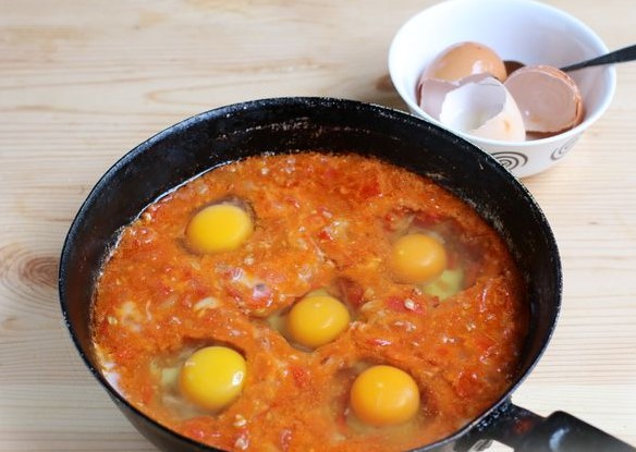 Chirbuli (scrambled eggs in Georgian) step 5
